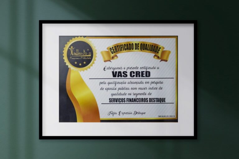 Certificado de Qualidade